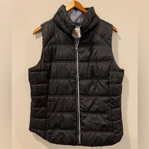 SO Black Puffer Vest